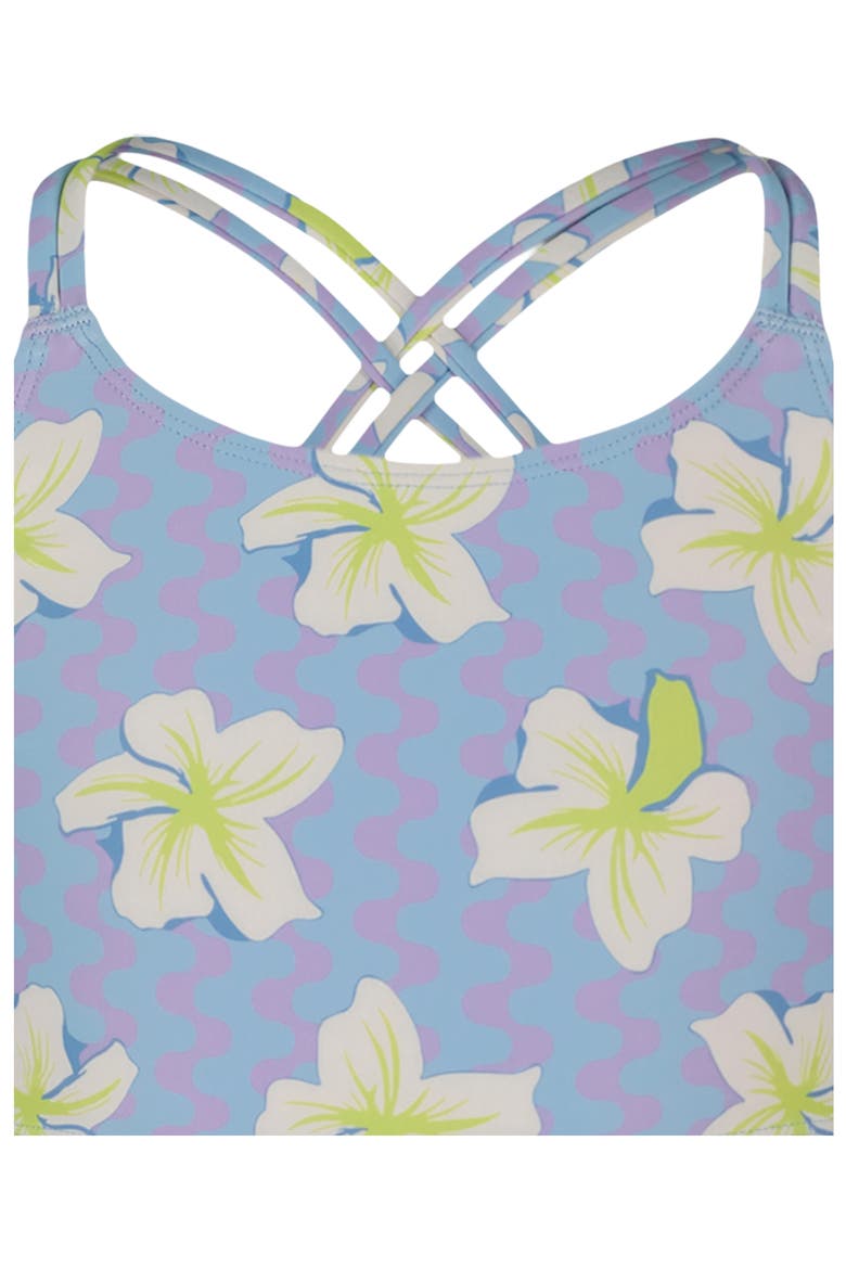 Kids' Party Waves 2-Piece Swimsuit, Alternate, color, CROCUS PETAL