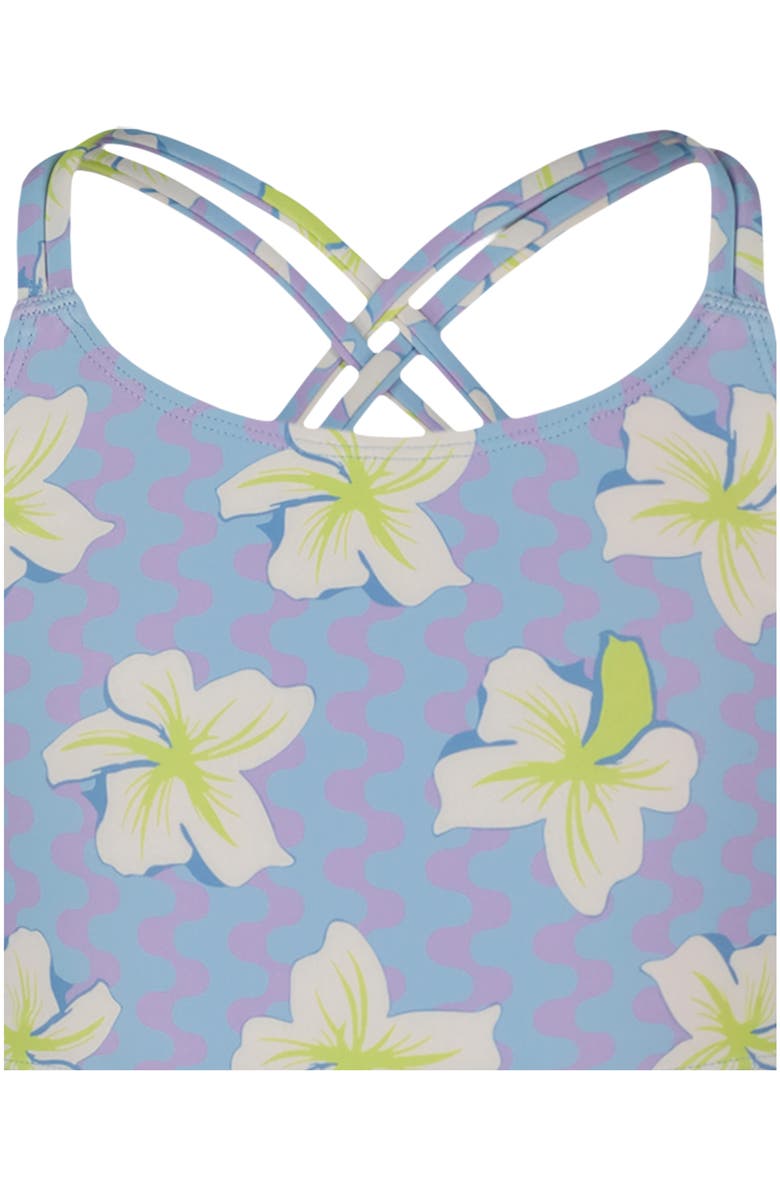 Roxy Kids' Party Waves 2-Piece Swimsuit, Alternate, color, Crocus Petal