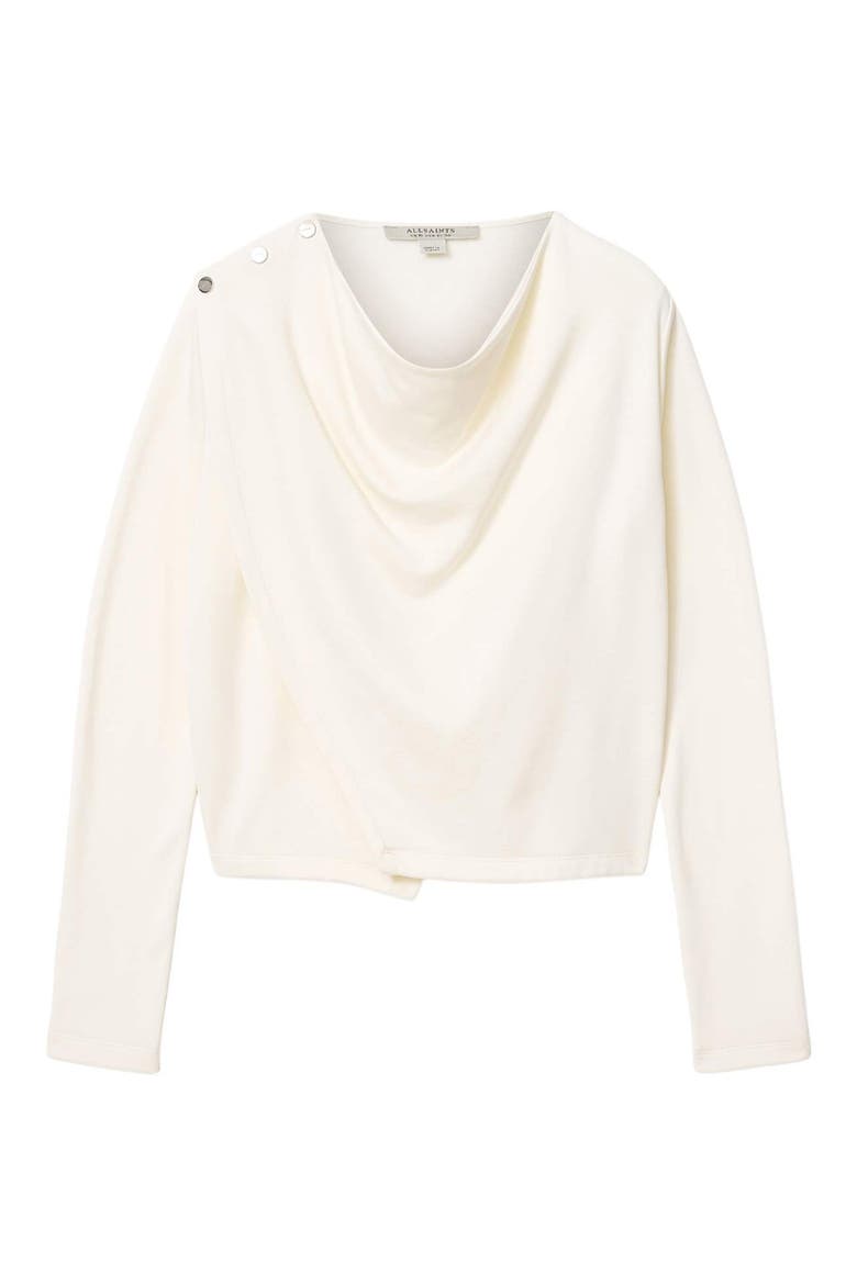 Skyler Long Sleeve Top, Alternate, color, FOSSIL WHITE