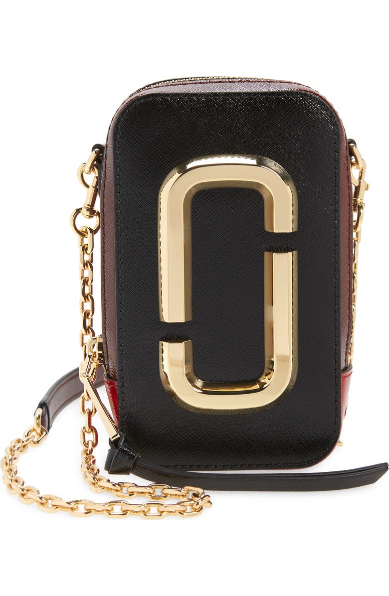 Marc Jacobs The Marc Jacobs The Hot Shot Saffiano Leather Shoulder Bag, Main, color,