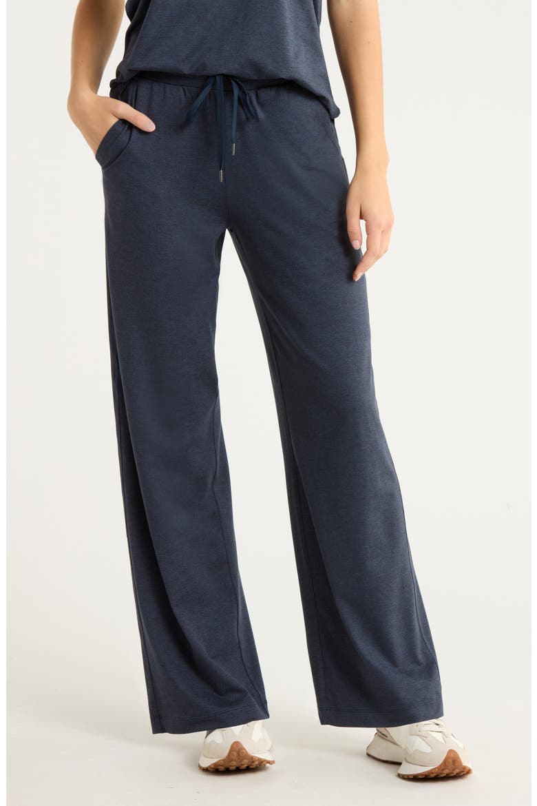 Restore Soft Straight Leg Drawstring Pants, Main, color, NAVY SAPPHIRE