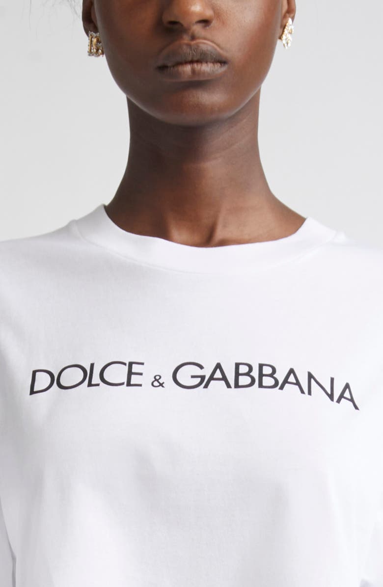 Dolce&Gabbana Logo Graphic T-Shirt, Alternate, color, W0800 Bianco Ottico