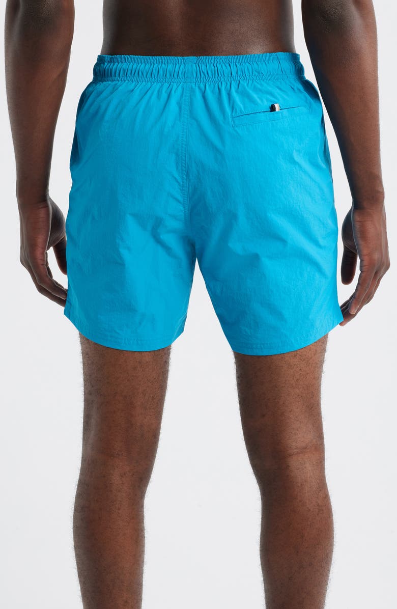 BOSS Octopus Swim Trunks, Alternate, color, Turquoise Blue