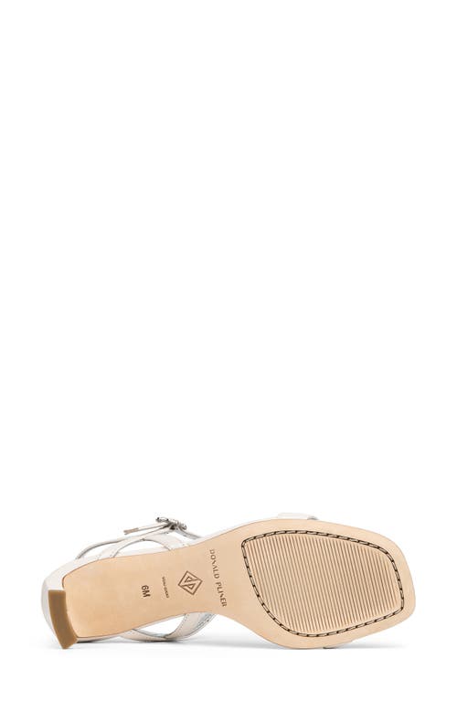 Donald Pliner Block Heel Sandal In Pearl