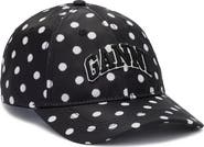 Ganni Logo Embroidered Recycled Nylon Baseball Cap