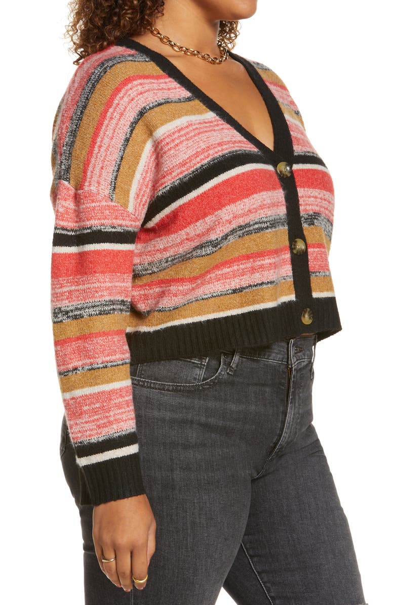 BP. Crop Recycled Blend Cardigan, Alternate, color, 