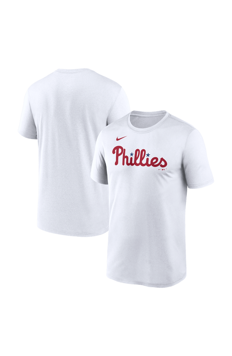 Nike Men's Nike White Philadelphia Phillies New Legend Wordmark Dri-FIT T-Shirt, Main, color, White