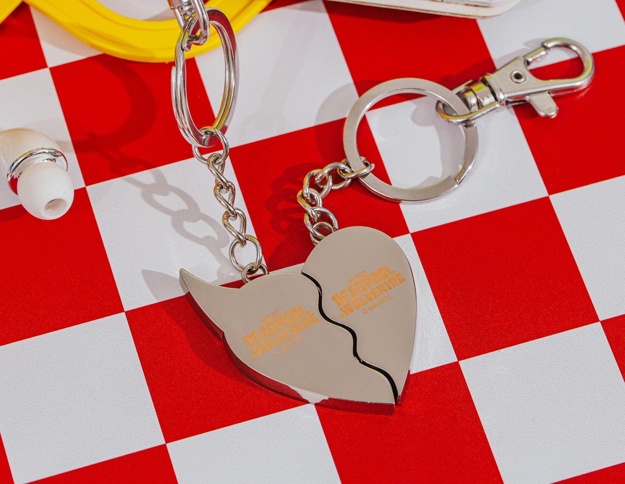 Toynk Marvel Studios Deadpool 
Wolverine "Best Friends" 2-Piece Enamel Keychain Set, Alternate, color, Red/Black