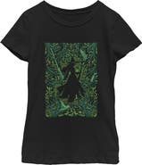 Wicked: For Good Girls' Elphaba Forest Green Poster Graphic Short Sleeve T-Shirt
