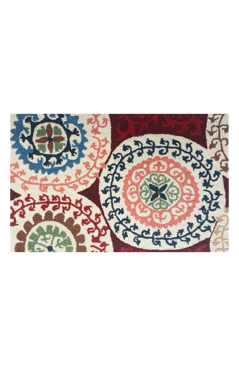 R16 HOME Shayla Rosewood Tufted Doormat, Main, color, Rosewood Multi