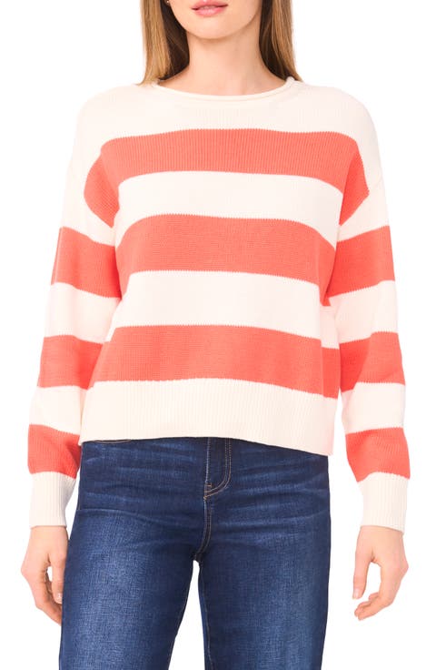 Stripe Roll Neck Sweater