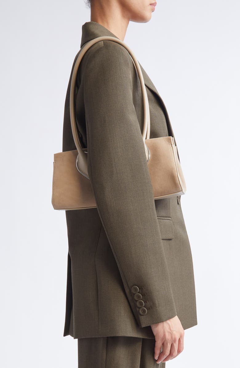 Christian Louboutin Medium Baguette Nubuck Leather Shoulder Bag, Alternate, color, F702 Saharienne