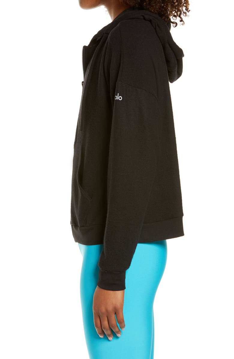 Alo Soho Front Zip Hoodie, Alternate, color,