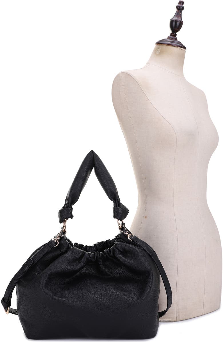 Mali + Lili Nala Recycled Vegan Leather Hobo Crossbody Bag, Alternate, color,