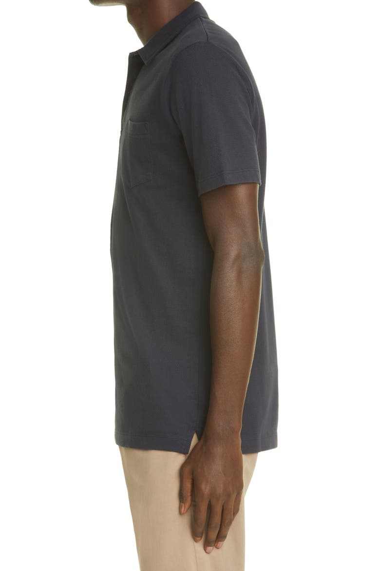 Men's Riviera Cotton Polo, Alternate, color, NAVY