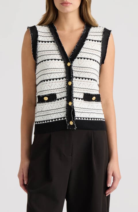 Pointelle Sweater Vest