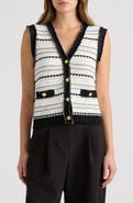 NVLT Pointelle Sweater Vest