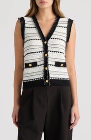 NVLT Pointelle Sweater Vest