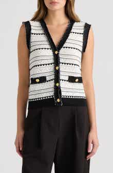 Pointelle Sweater Vest