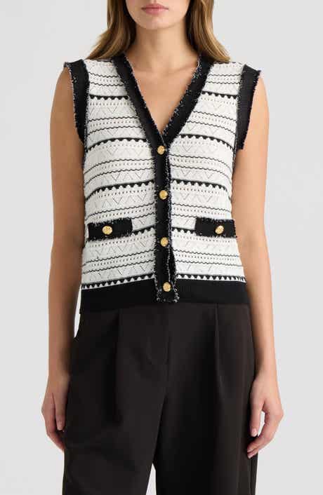 Pointelle Sweater Vest