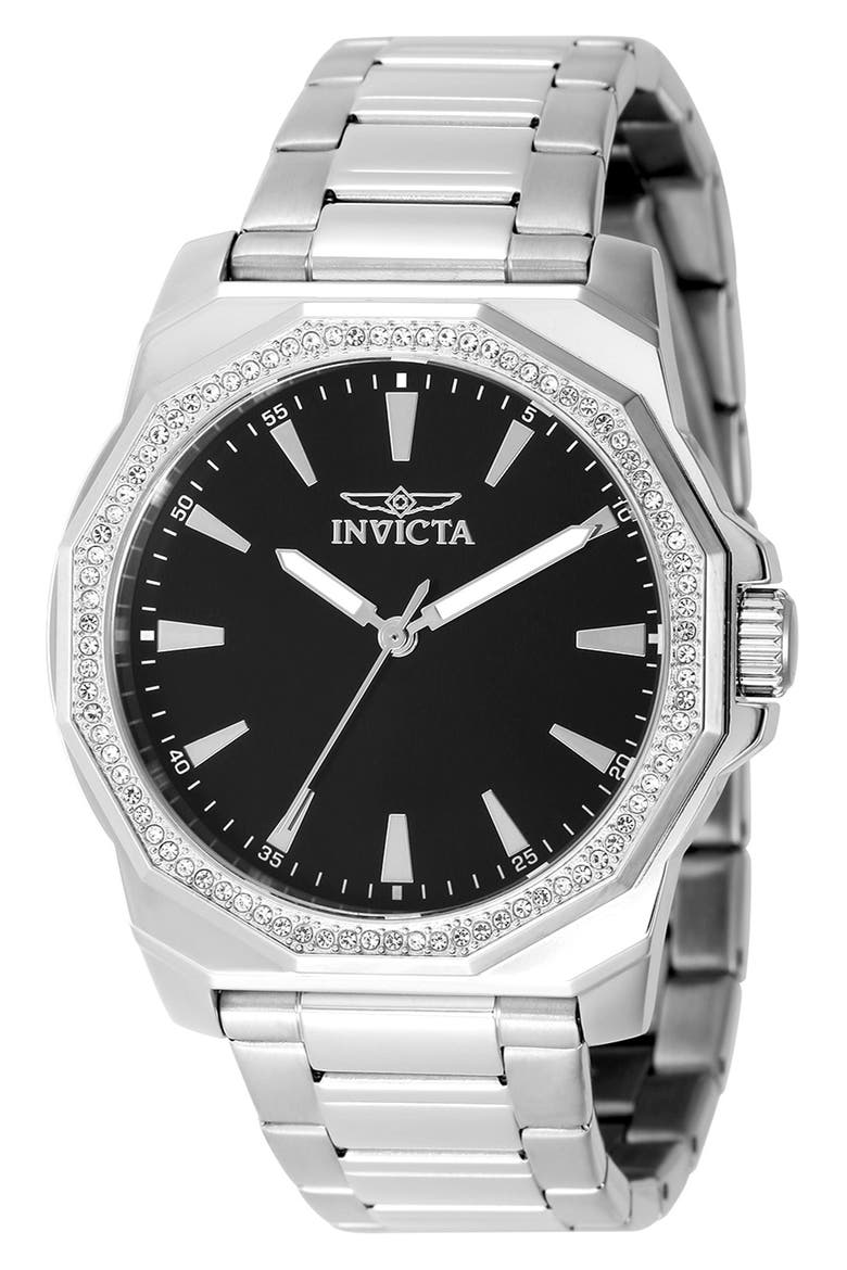 49103 Speedway Watch, Main, color, BLACK/ SILVER