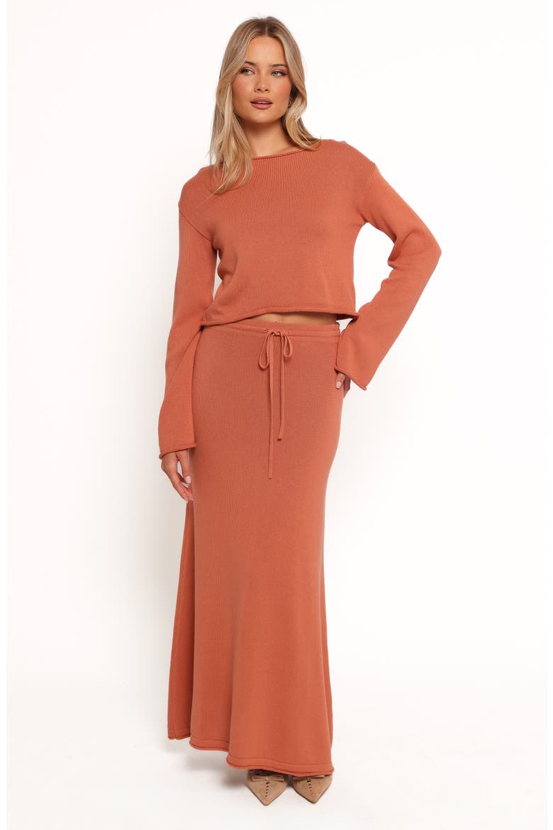 Rooey Boxy Cotton Sweater, Alternate, color, CINNAMON