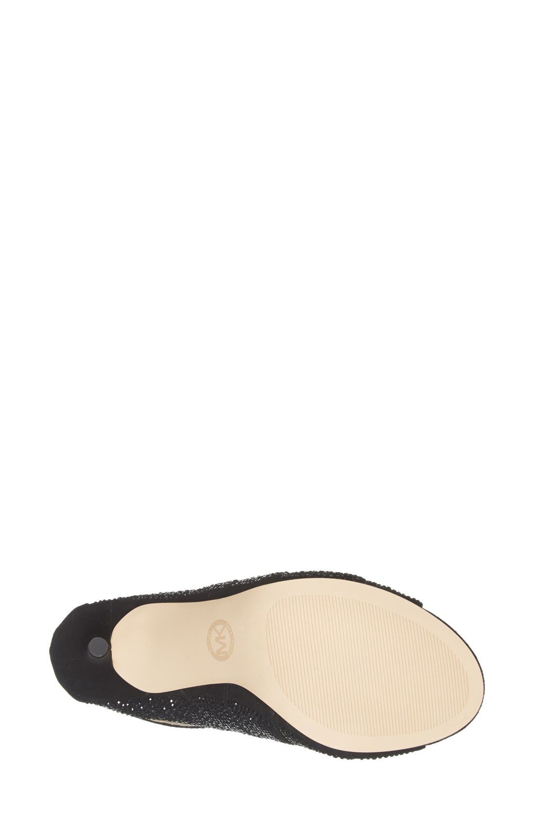 'Mavis' Sandal, Alternate, color, BLACK