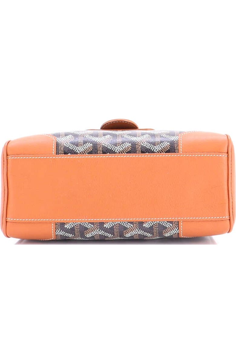 Pre-Owned Goyard Saigon Top Handle Bag Coated Canvas with Leather Mini, Alternate, color, Brown