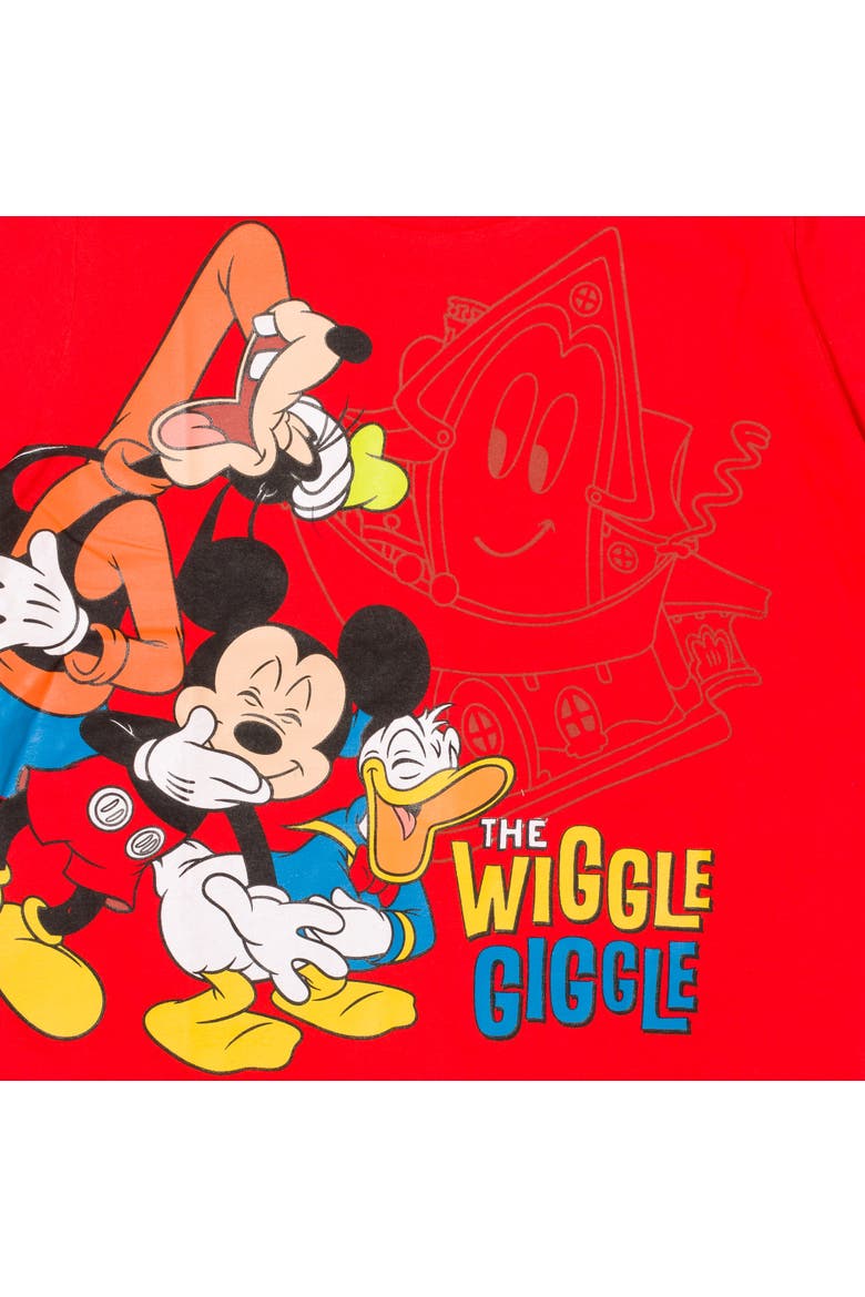 Mickey Mouse 3-Pack Short Sleeve T-Shirts, Alternate, color, Cyan Red White