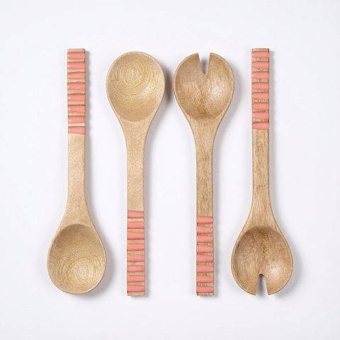 Lakri Set Of 2 Mango Tree Salad Spoon