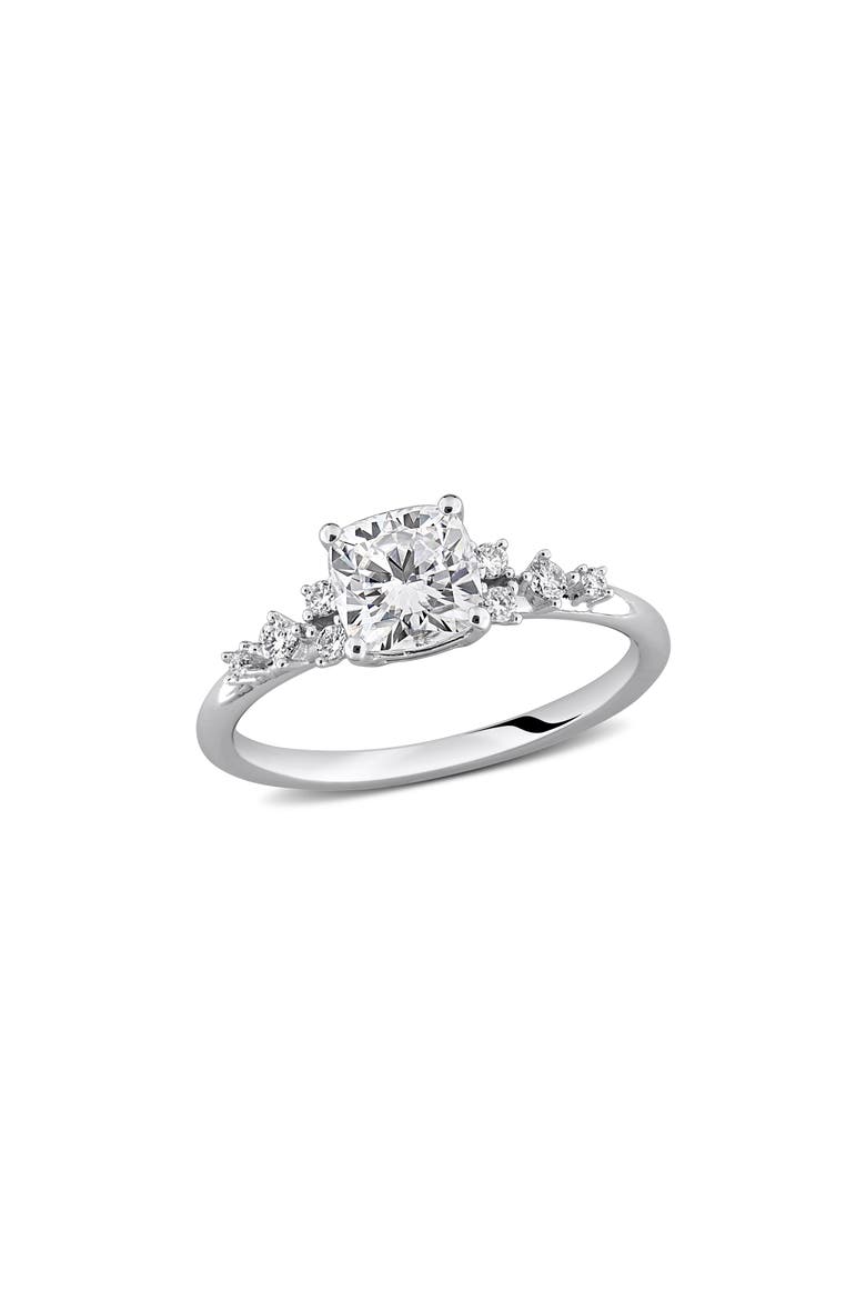 Cushion Cut Moissanite Ring, Main, color, WHITE