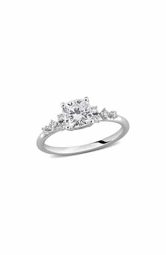 Cushion Cut Moissanite Ring