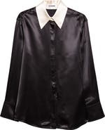 Jil Sander Relaxed Fluid Satin Button-Up Shirt