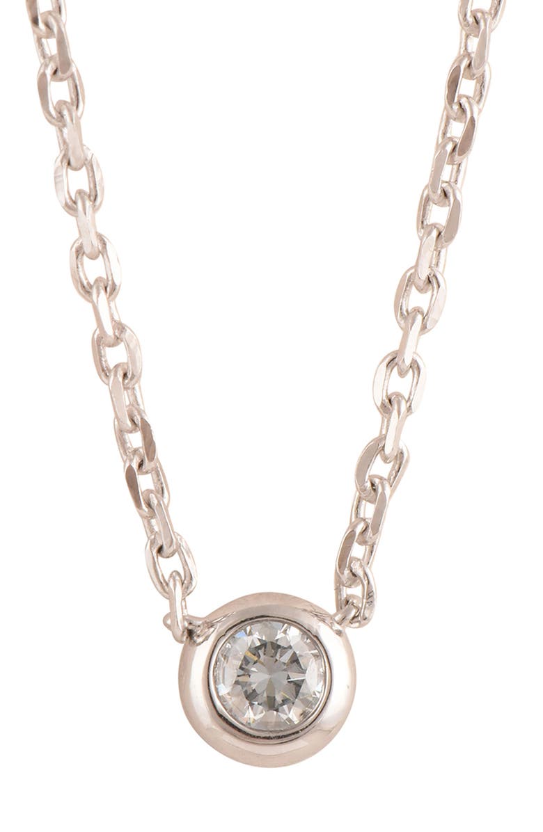 Badgley Mischka Collection Lab Created Diamond Pendant Necklace, Main, color,