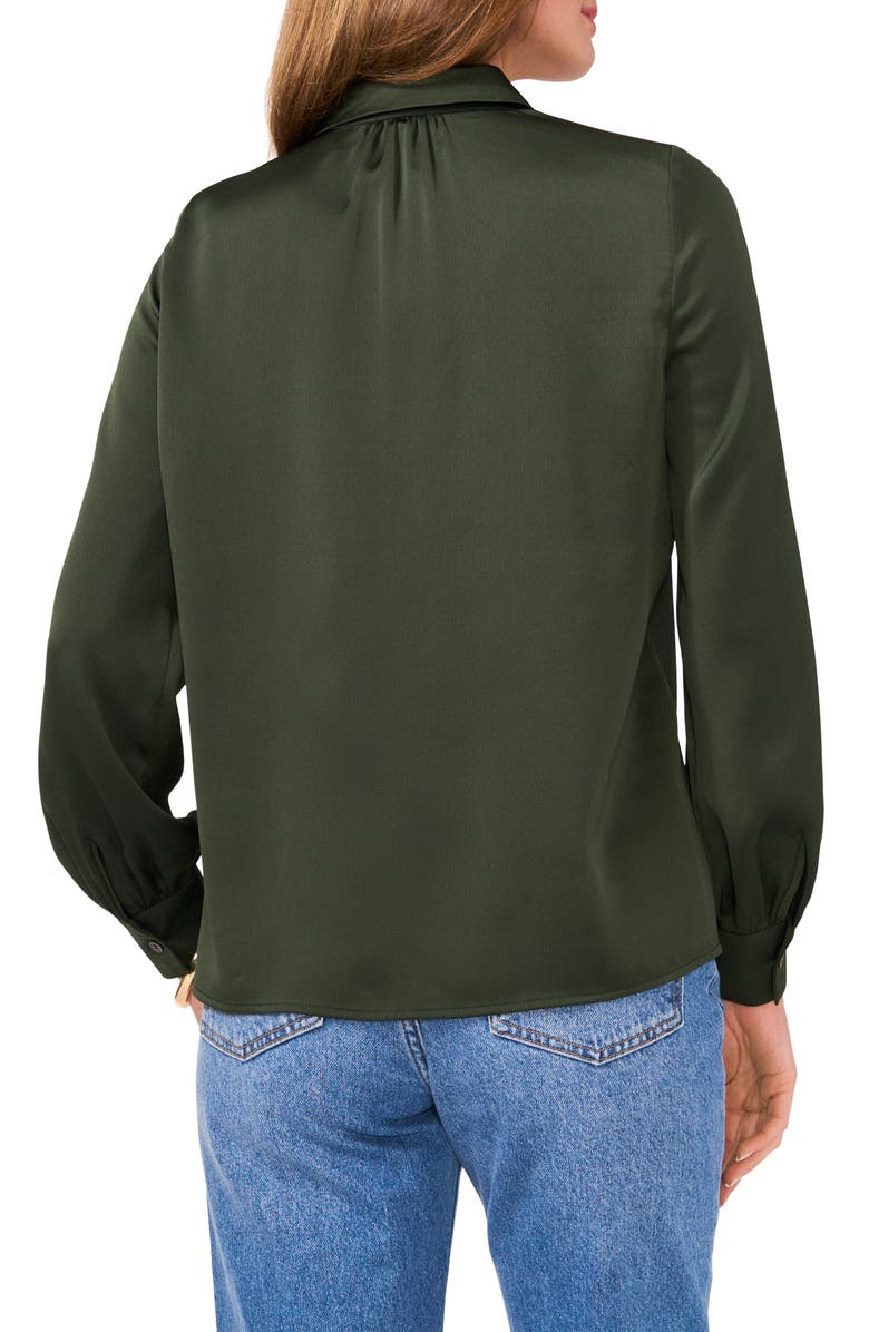 Vince Camuto Long Sleeve Satin Button-Up Shirt, Alternate, color, 