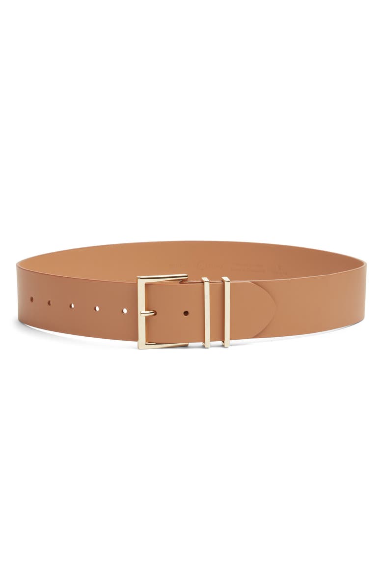 Nordstrom Maren Leather Belt, Main, color, Tan Macchiato