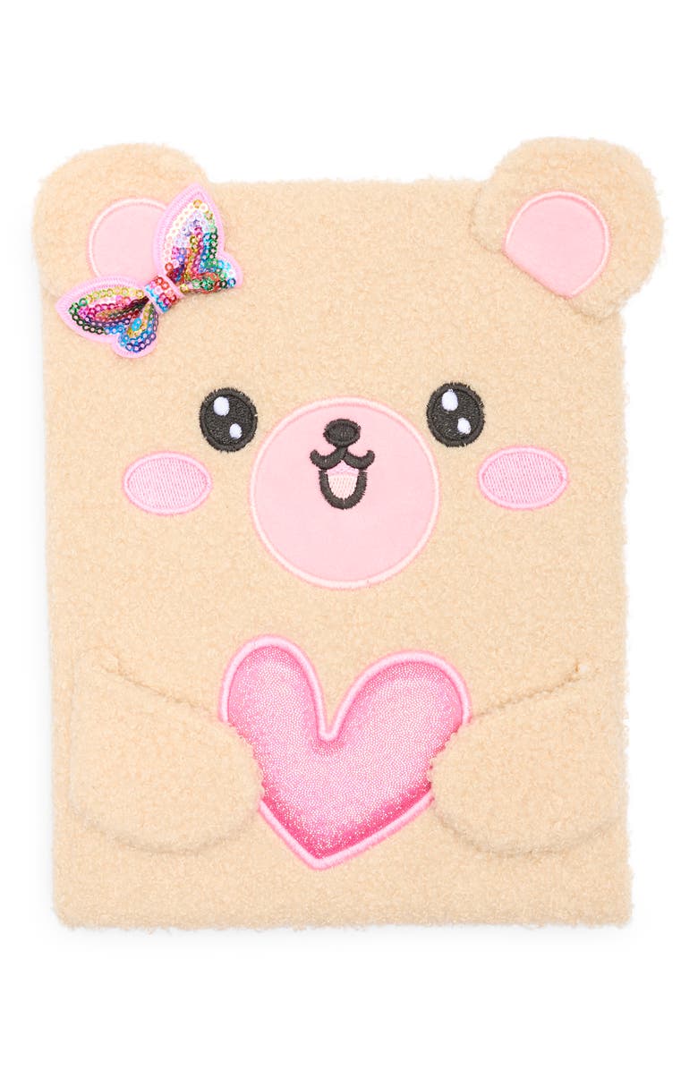 SIMPLE PLEASURES Kids' Fuzzy Bear Makeup Set, Main, color, Multi