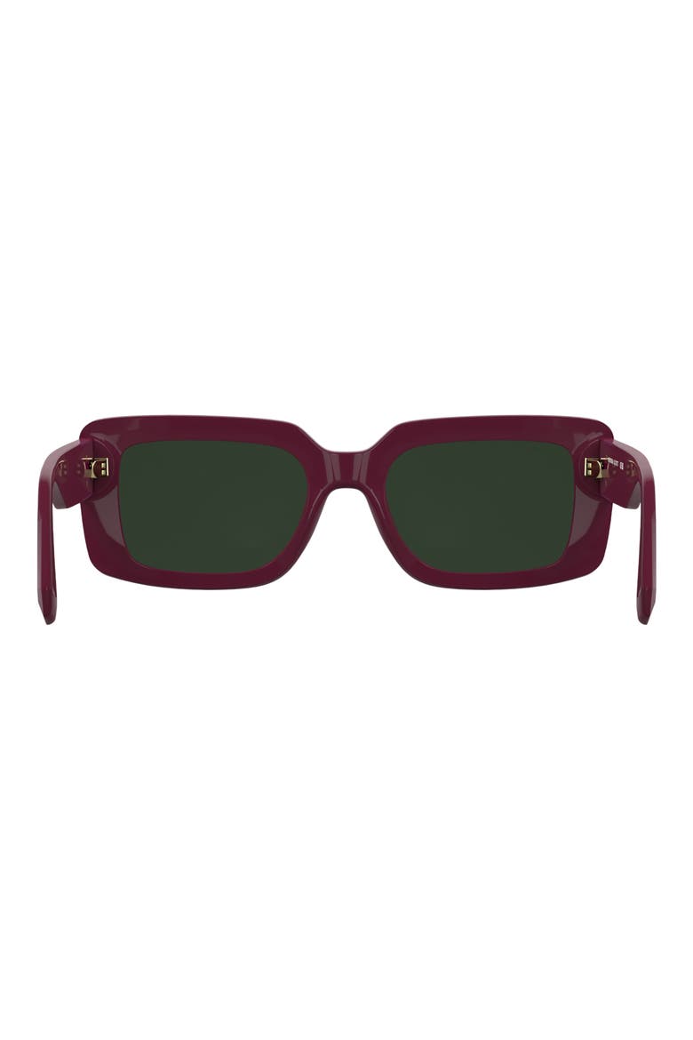 Dira 55mm Rectangular Sunglasses, Alternate, color, ROSE