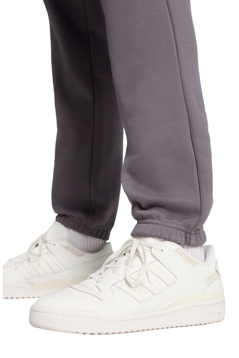 Essentials Trefoil Fleece Joggers, Alternate, color, GREY STRATA