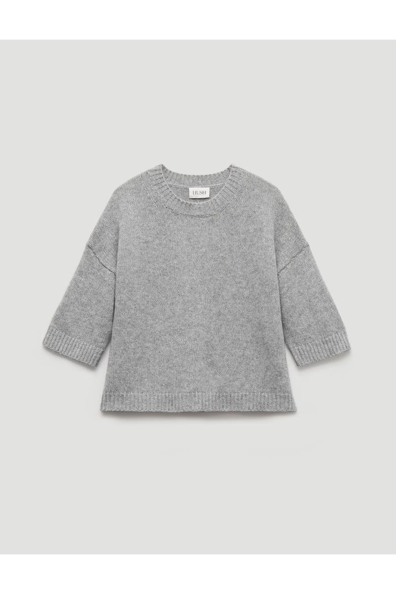 Cherrie Chunky Cashmere Jumper, Alternate, color, Mid Grey Marl