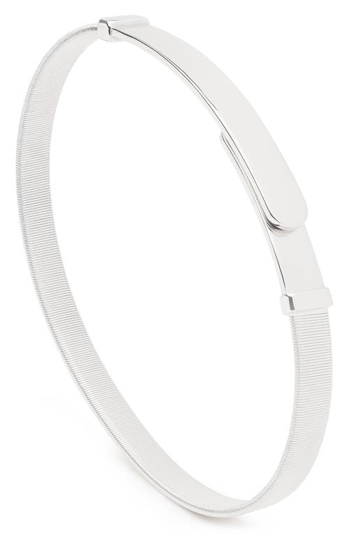 Marco Bicego Masai Thin 18K Gold Coil Bangle in 18K White Gold 