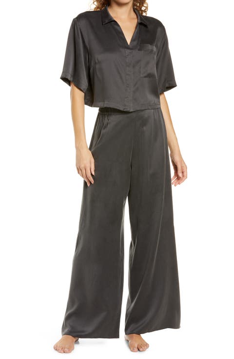 Washable High Waist Silk Pajamas