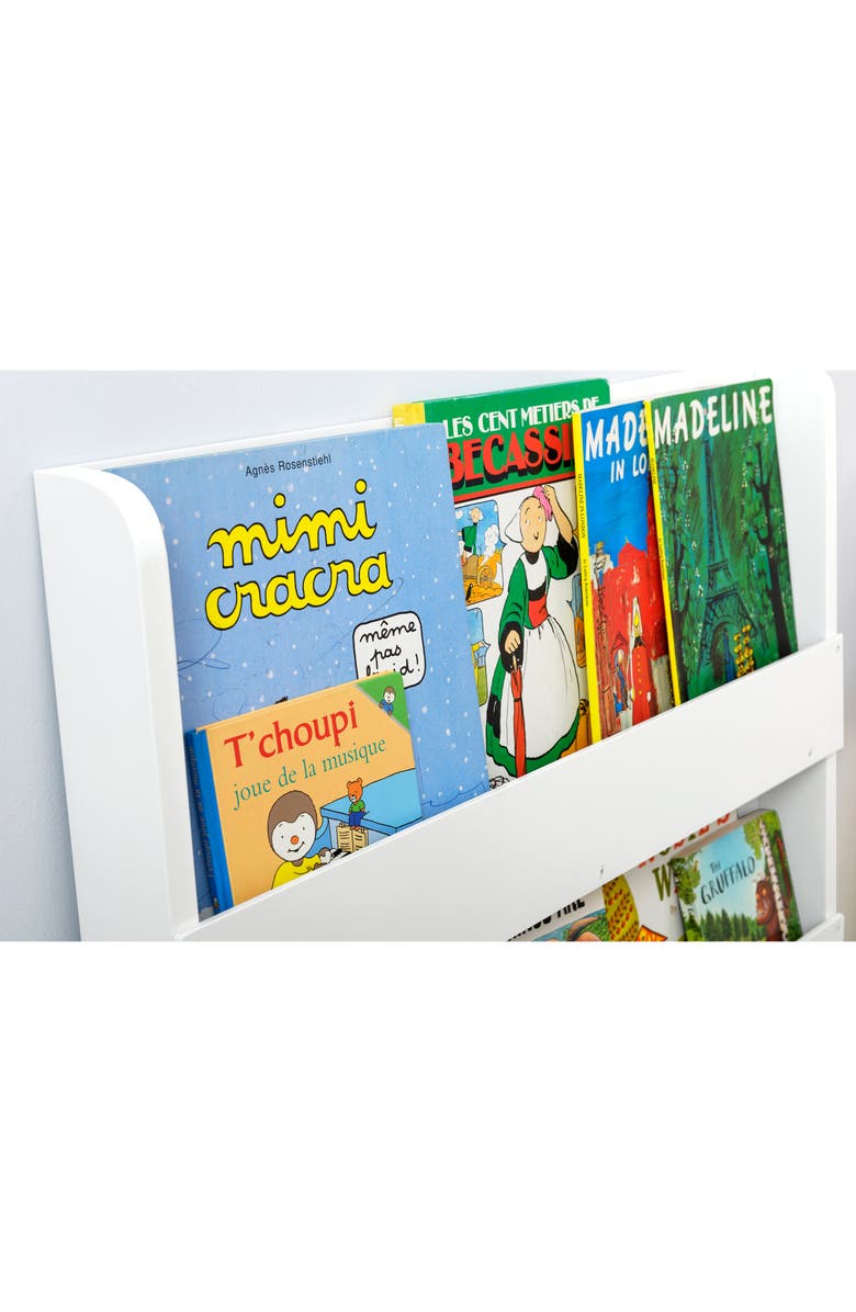 Tidy Books Slim White Bookcase, Alternate, color,