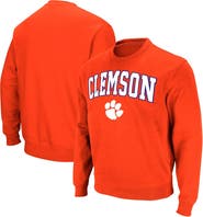 COLOSSEUM Men's Colosseum Orange Clemson Tigers Arch & Logo Pullover Sweatshirt