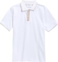DENIM AND FLOWER Kids' Tipped Polo