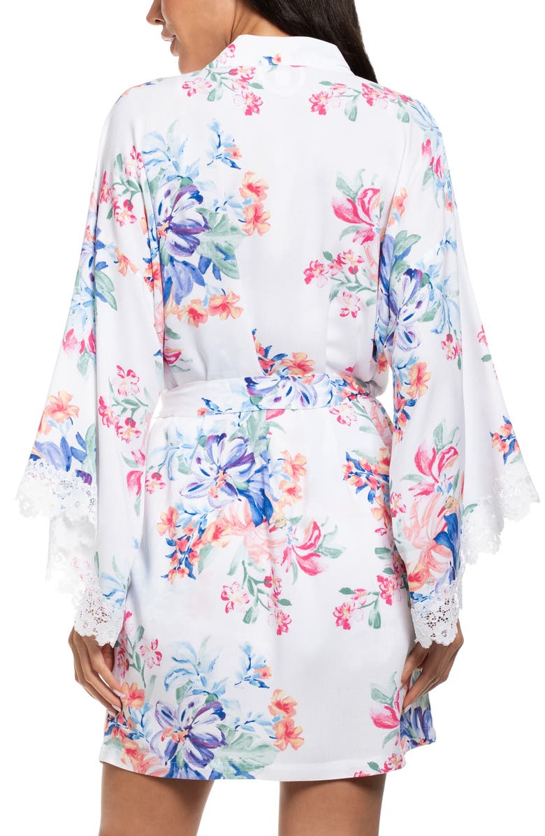 In Bloom by Jonquil Carter Lace Trim Satin Wrap, Alternate, color, Ivory