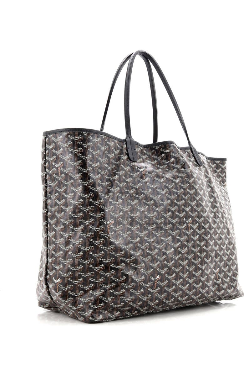 Pre-Owned Goyard Saint Louis Tote Coated Canvas XXL, Alternate, color, Black