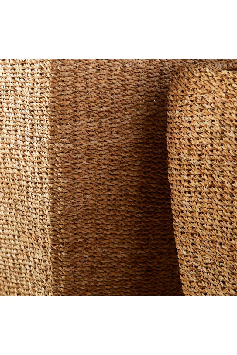 Seagrass Tall Square Planters, Set of 2, Alternate, color, Brown