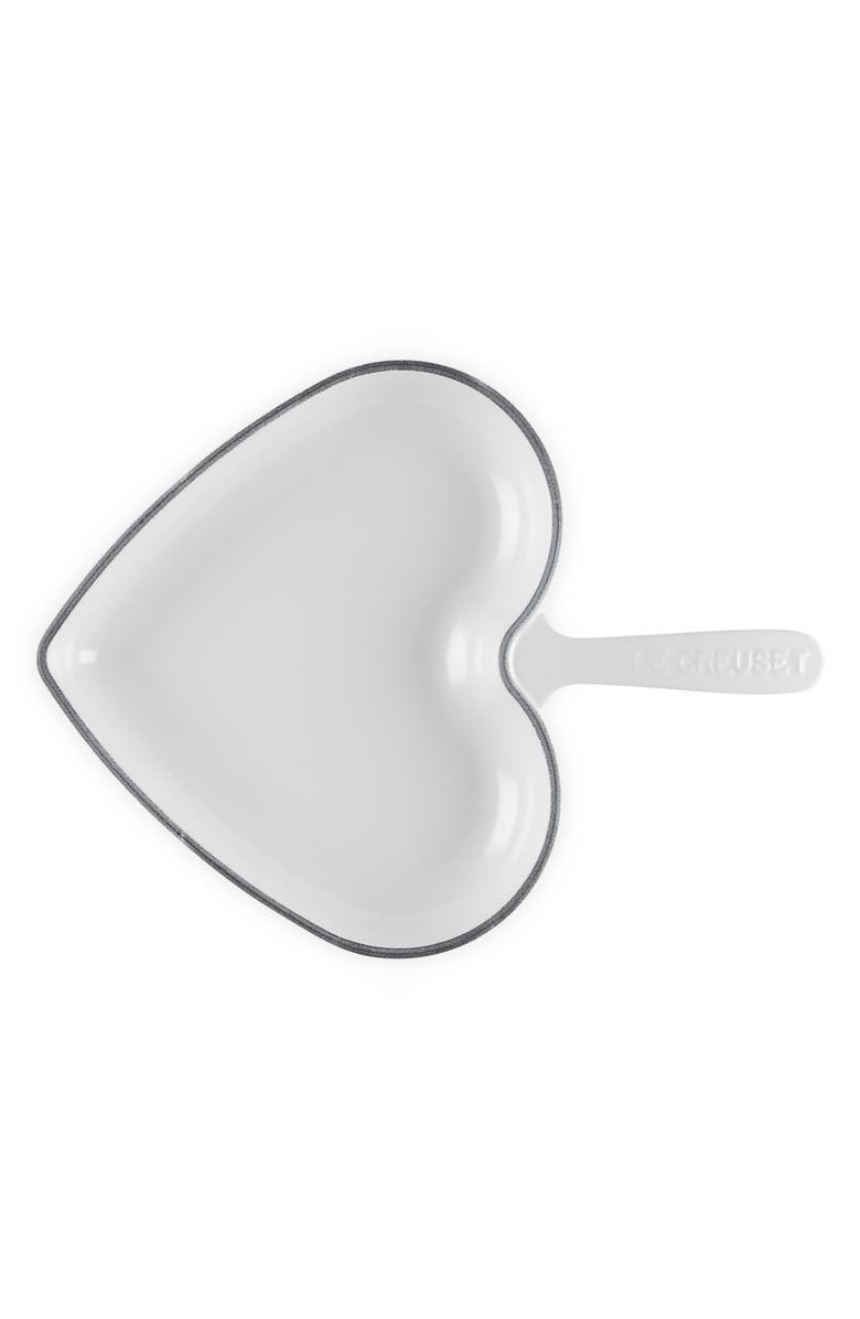 Le Creuset Heart Enameled Cast Iron Skillet, Alternate, color, White