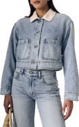 LE JEAN Cora Crop Denim Jacket